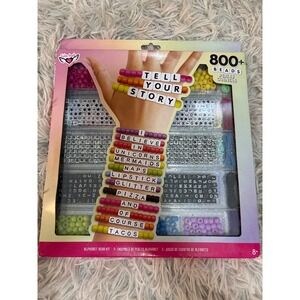 Fashion Angels Alphabet Bead Kit 800+ Beads Jewelry Making Bracelets Necklaces‎